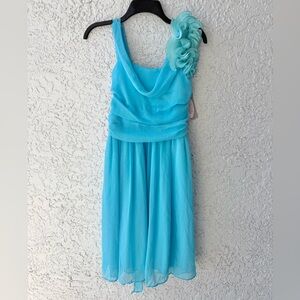 Cinderella Couture Girl’s light blue chiffon formal dress size 14